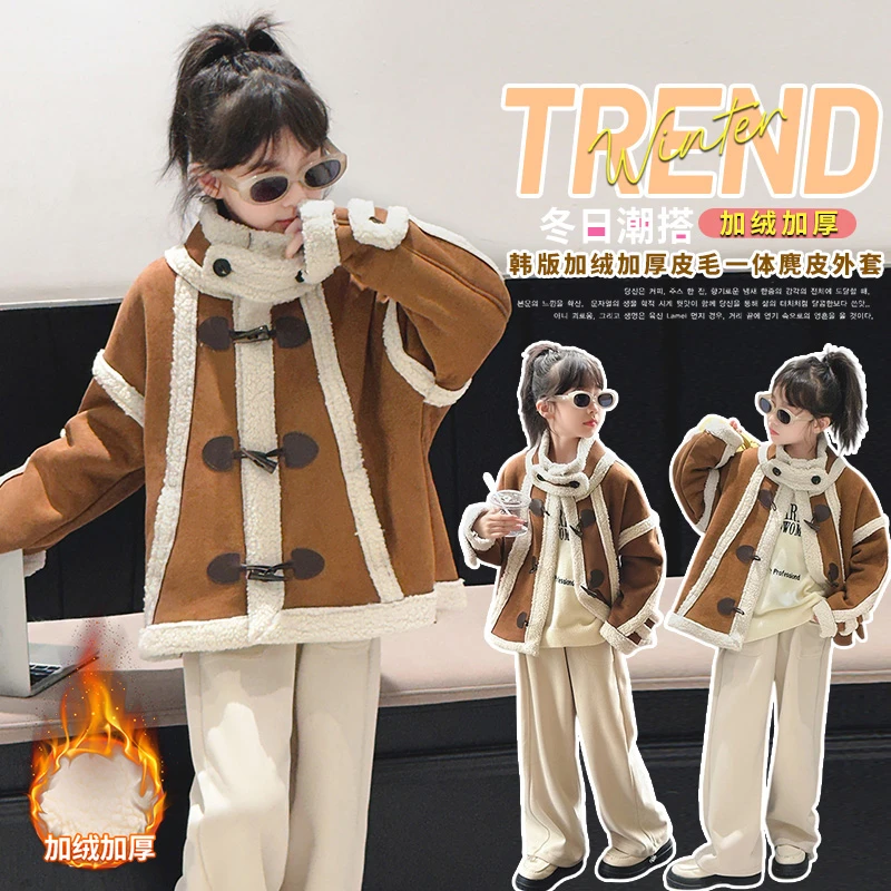 女童秋外套2024新款洋气儿童时髦中大童春秋款连帽碎花刺绣上衣