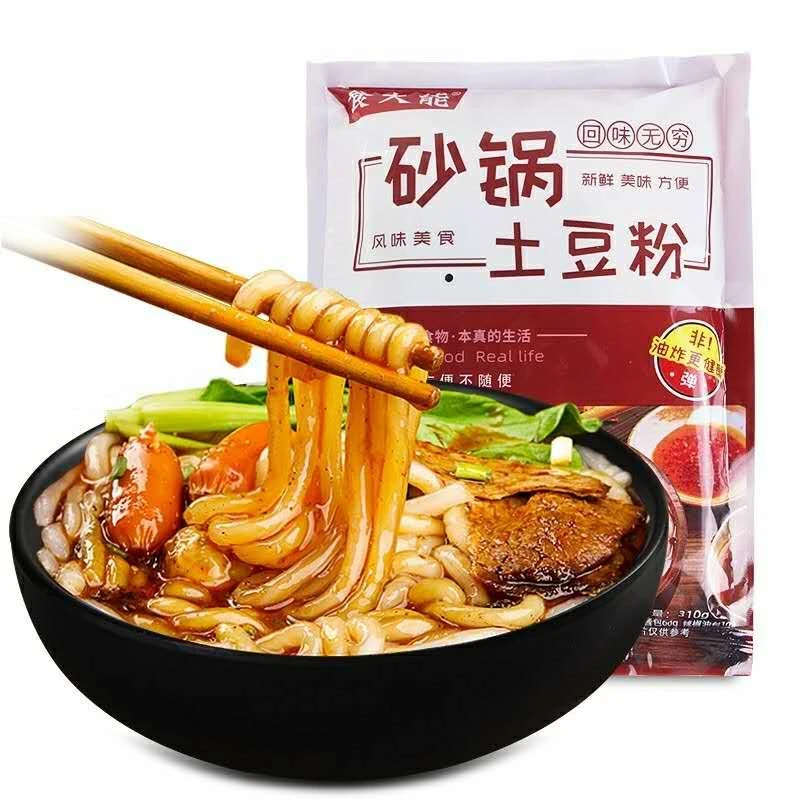【达达推荐】食大能砂锅土豆粉312g*5包/312g*9包带料包方便葱0g