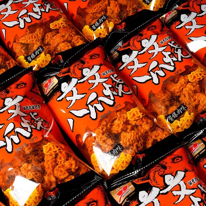 八爪烧儿时8090经典休闲食品老式锅巴膨化零食办公室解馋休闲葱0g