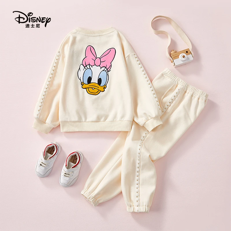 新款女童套装卡通卡通洋气运动卫衣卫裤长袖套装
