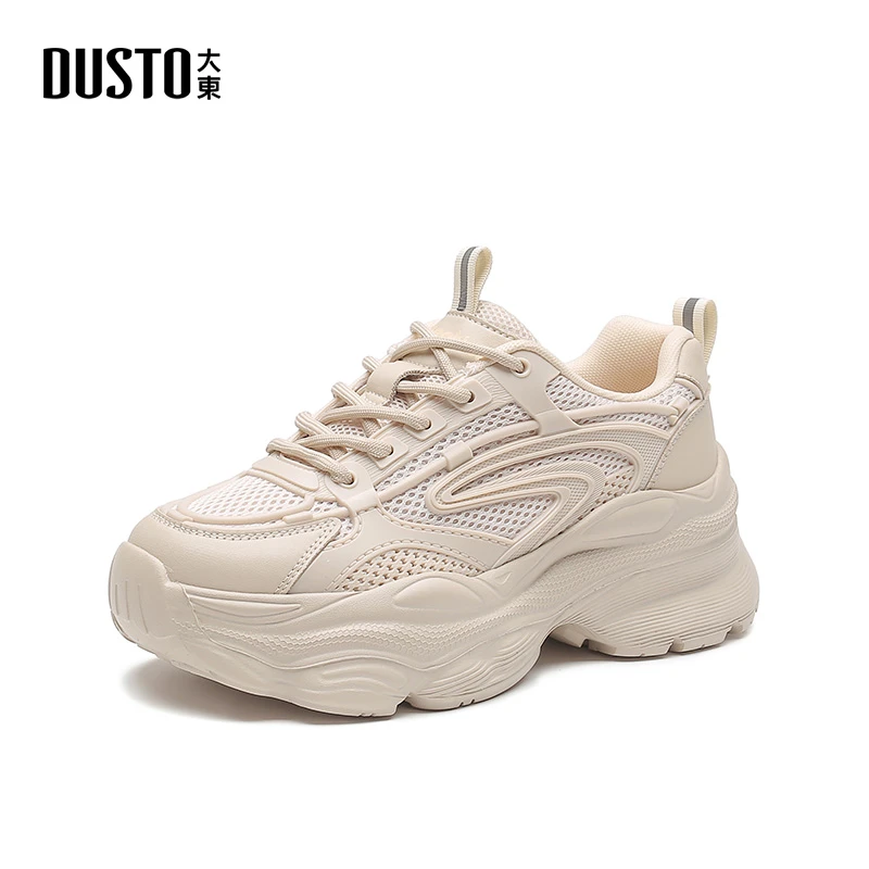 DUSTO/大东潮流老爹鞋女2025秋季新款街头ins厚底休闲鞋女鞋0336