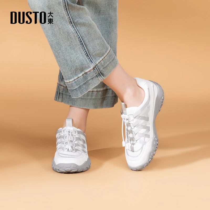 大东时尚抽绳女鞋2025爆款百搭秋季休闲鞋平底轻便外穿运动鞋0300