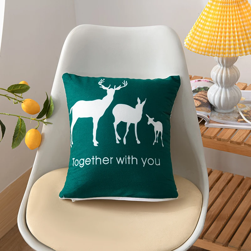 沙发抱枕靠垫客厅办公室靠背垫腰枕抱枕套不含芯床头睡觉软方形