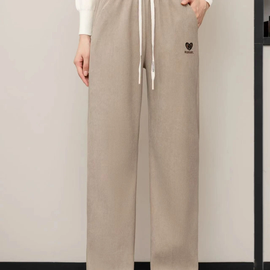 A2321女士加绒加厚新款直筒裤（库存正确）