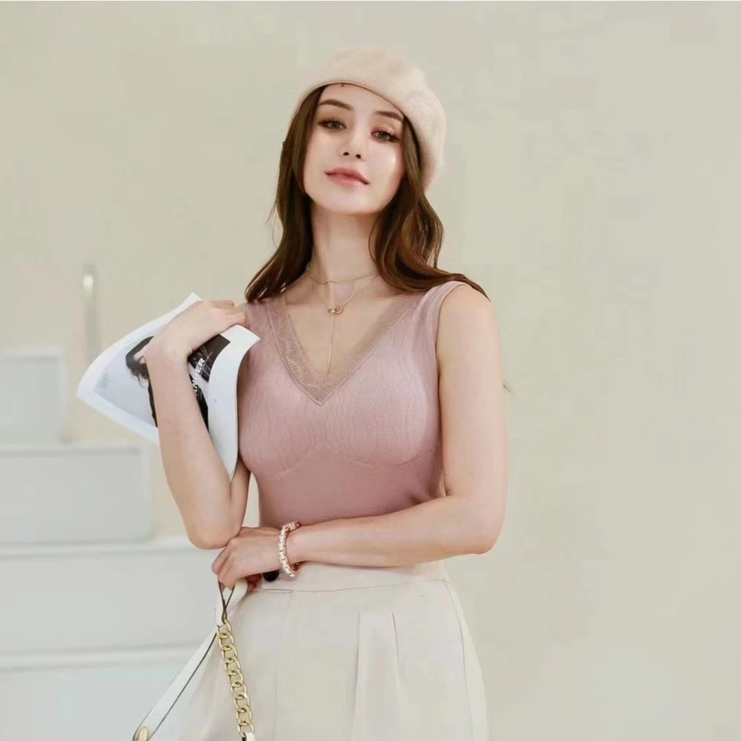 6815女士免穿文胸加绒美背