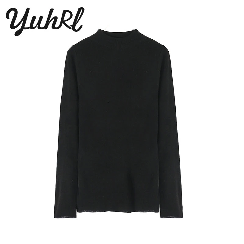 【香港lda专属】秋冬季显瘦气质弹力高领气质羊毛衫 #MY5290