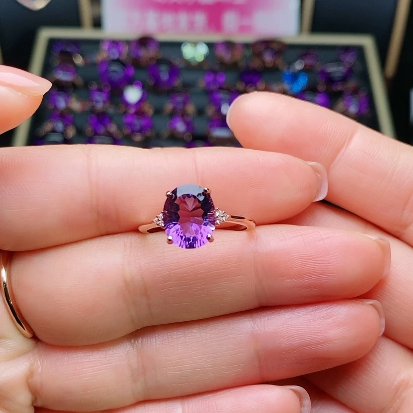 【闪购商品】水晶戒指银S925镶嵌
