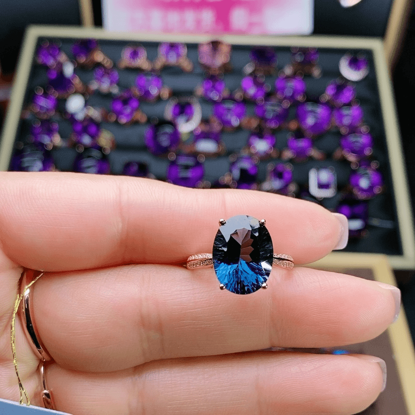 【闪购商品】托帕石戒指银S925镶嵌
