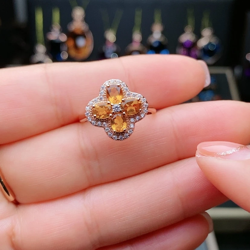 【闪购商品】水晶戒指银S925镶嵌