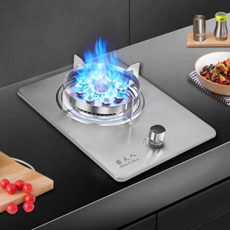 【苗夫人】九腔猛火单灶冰蓝火焰家用必备天然气液化气台嵌两用单灶