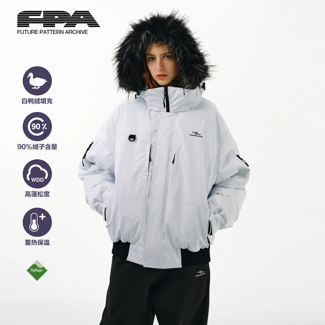 FPA特氟龙三防极寒派克连帽羽绒服冬季男士爆款加厚户外保暖外套