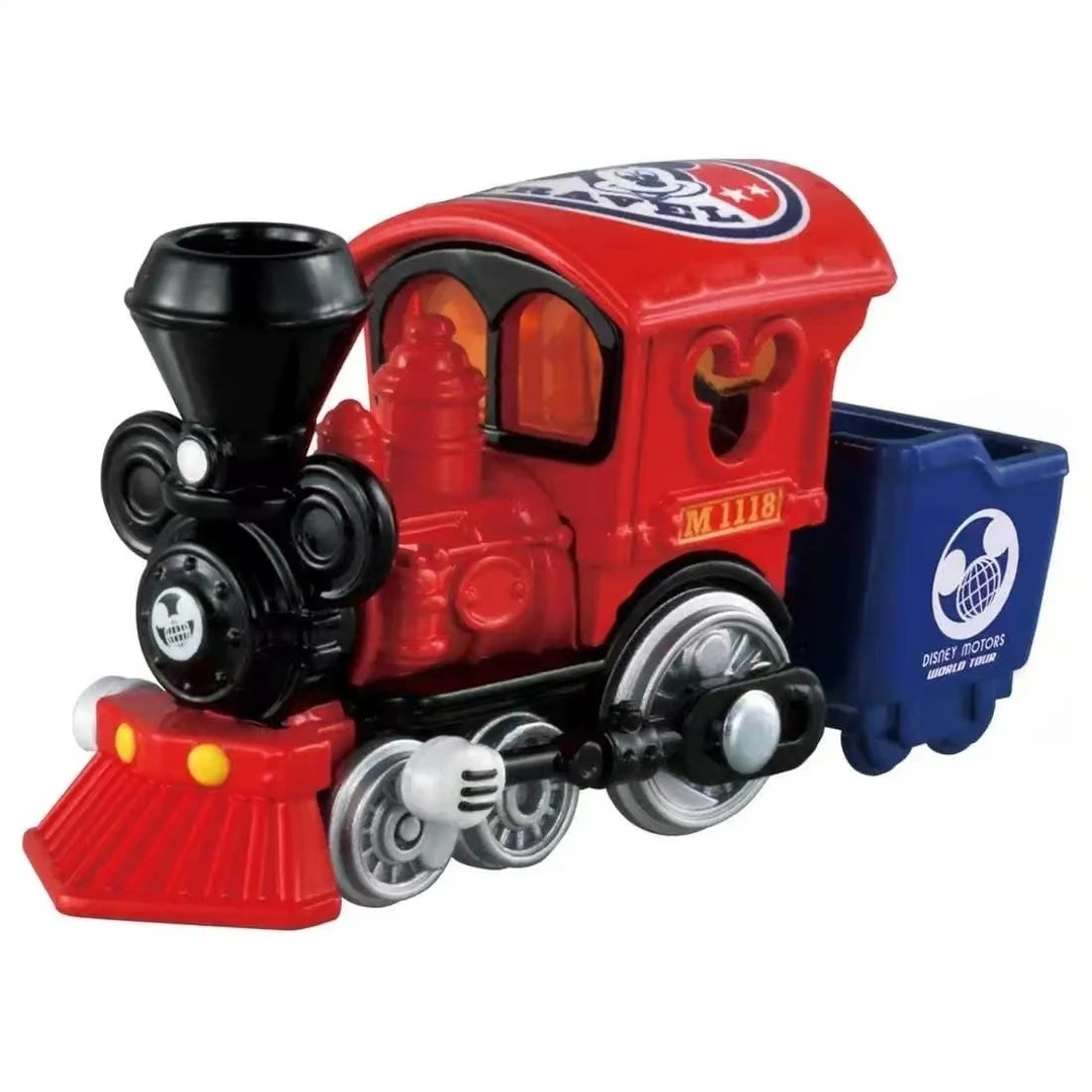 正品TOMY多美卡环球之旅火车头卡通款联名车模玩具