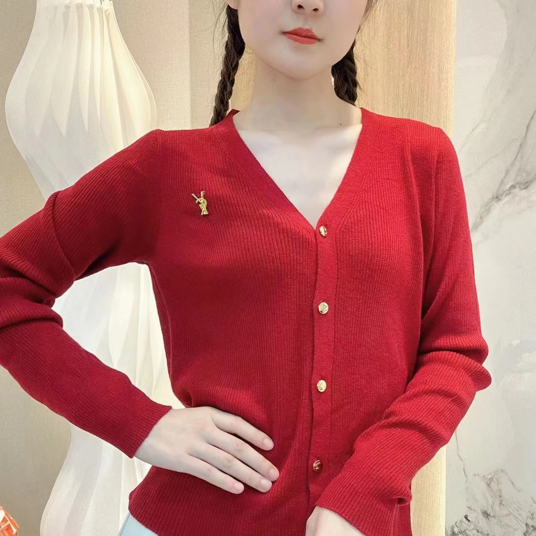 【新小晴】秋装新款针织衫开衫外套长袖早秋修身打底衫上衣