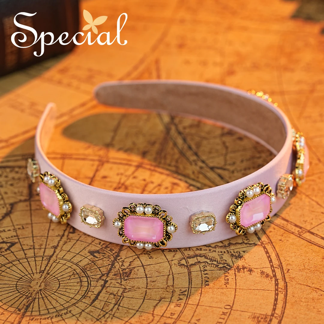 special【宠爱专属】手工时尚个性宽边高颅顶发箍发饰头饰 南法舞会