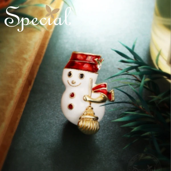 合金玻璃胸针 special可爱创意时尚帽子雪人胸针胸花丝巾扣神秘