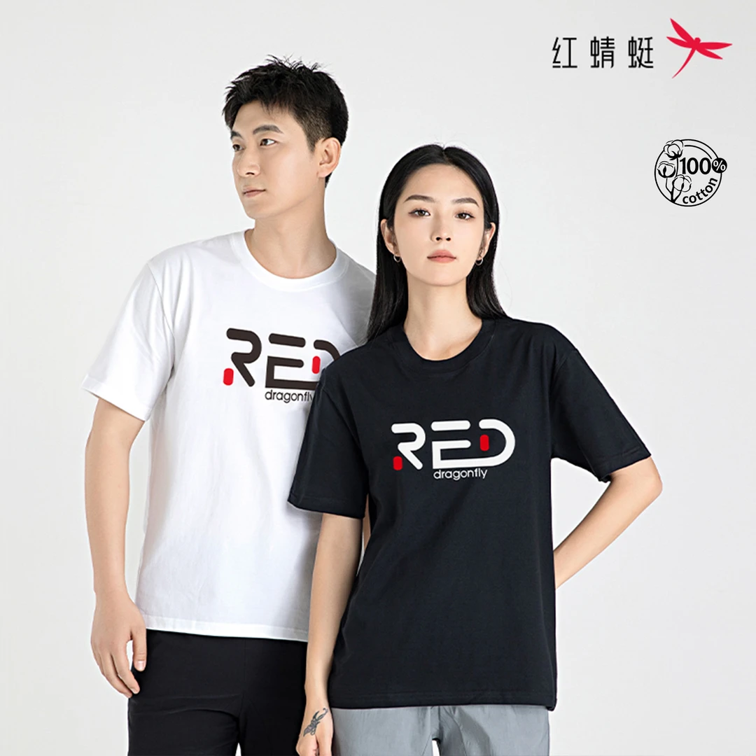 REDDRAGONFLY红蜻蜓夏季短袖户外情侣透气亲肤圆领T恤