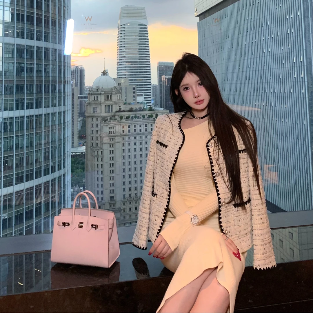 TUTU【巴黎时装发布会】名媛小香风休闲时尚冬季气质法式外套#504