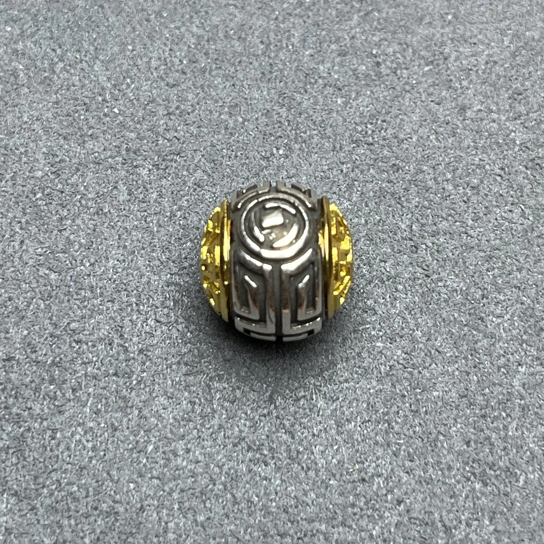 铜合金吊坠 拼色圆珠配饰精美复古尺寸参考详情图片