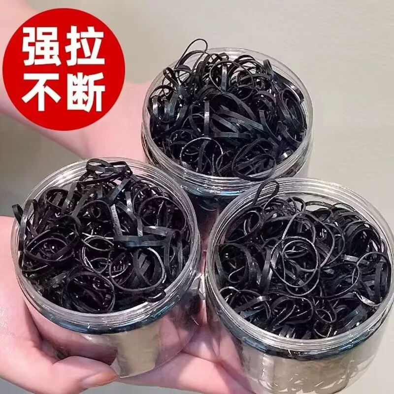 一次性橡皮筋发绳头饰加厚小皮筋新款女童高弹耐用发圈彩色高弹力