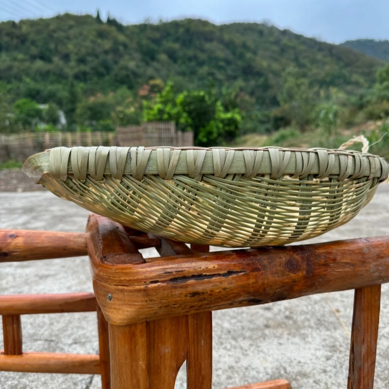古台村聋哑大叔纯手工竹筲箕