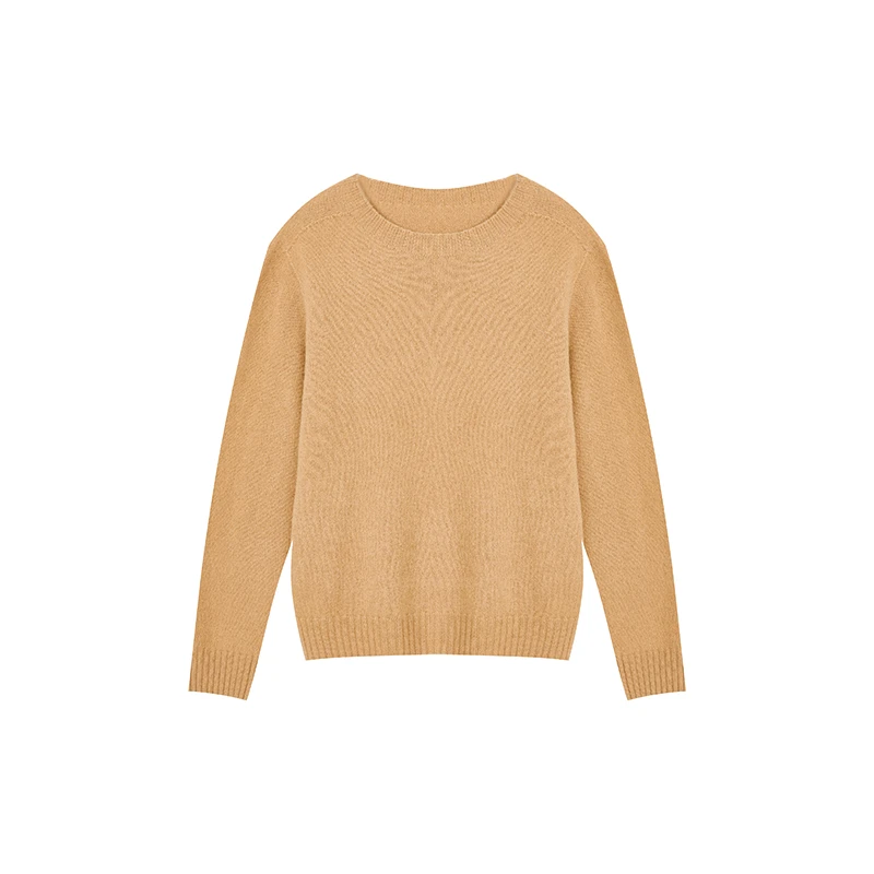 【诗语推荐】柔软亲肤全羊毛针织衫百搭叠穿宽松上衣女D09CZN9577