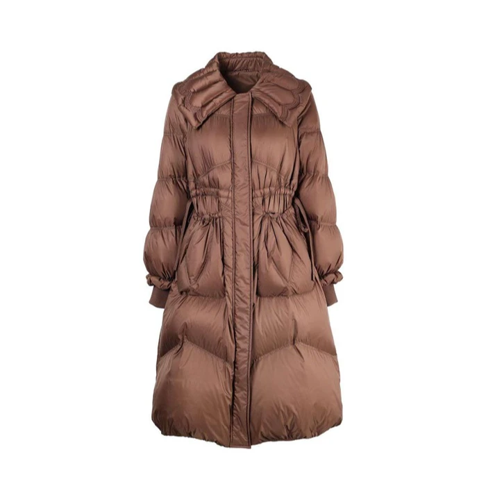 【小余专属】Chic大翻领长羽绒服X10BYS8810