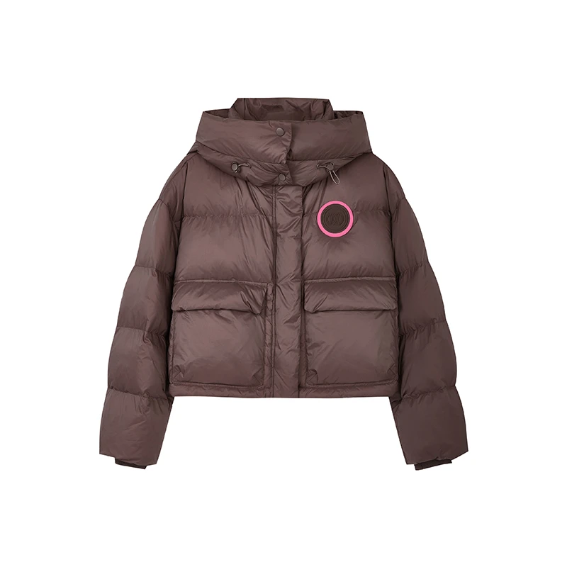 【小余专属】时尚短款带帽羽绒服保暖连帽百搭外套K11AYS8859