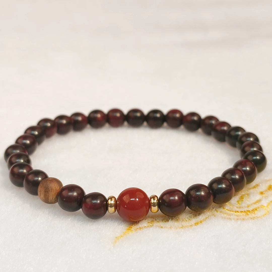 JSAC1-1012*印度小叶紫檀设计款手串/文玩好物/江苏工艺美术馆
