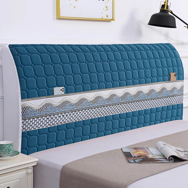 床头套罩全包四季通用防尘保护套木板硬板软包皮床头翻新简约