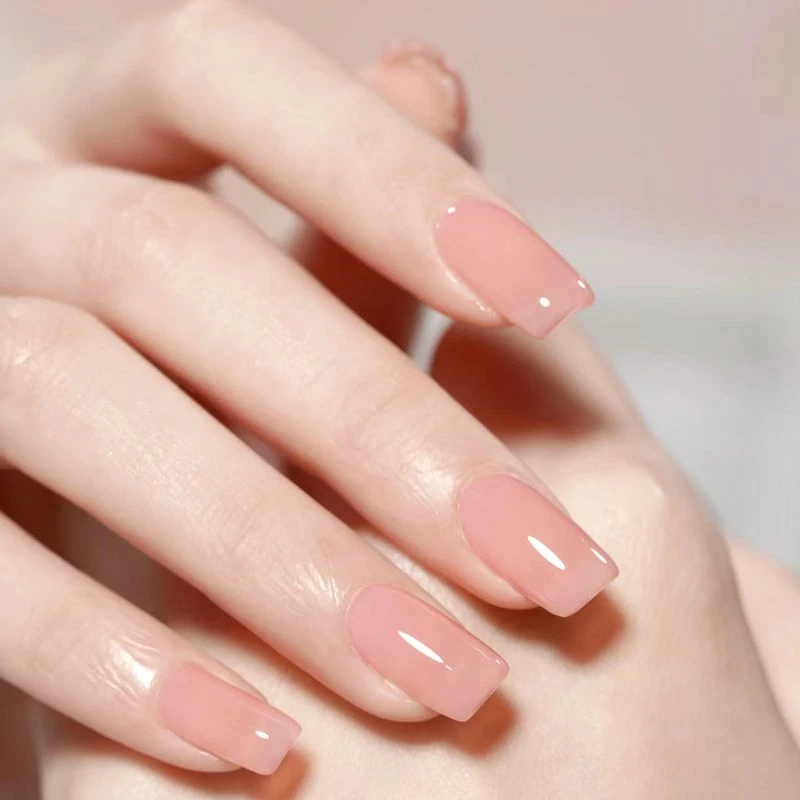 【嬛嬛甲】裸粉色甘露寺嬛嬛甲白开水气质纯欲简约百搭纯手工穿戴甲