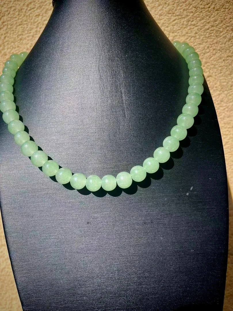 高品质新疆老料冰晴水卡10毫米妈妈链项链