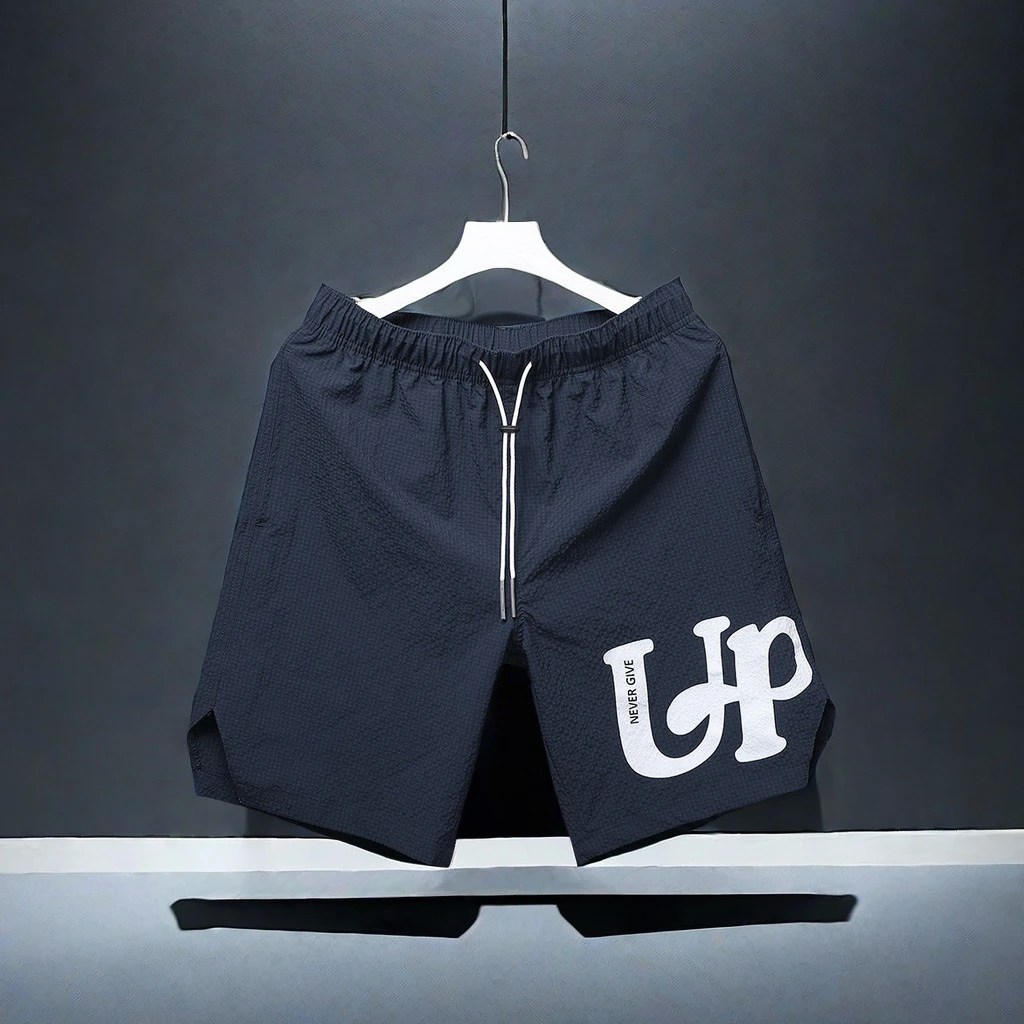 沙滩裤男款夏季新款潮流时尚五分裤男士冰丝速干运动休闲百搭短裤