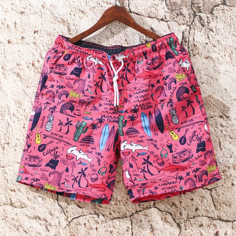 沙滩裤男款夏季2024新款网红款男士短裤海边休闲时尚五分裤子速干