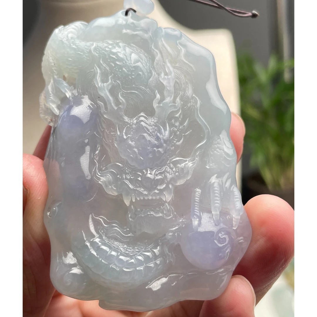 天然缅甸翡翠A 货龙牌