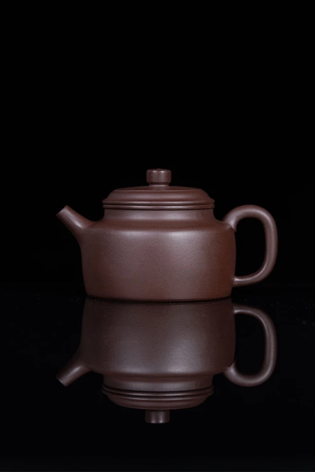 【四号井深井老紫泥·大亨德钟250cc】黄龙山原矿深井紫泥精工紫砂壶