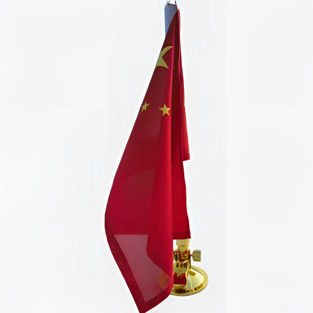 车载吸盘红旗升级二代车头车顶外挂旗杆磁吸免孔装饰婚庆迎宾旗杆