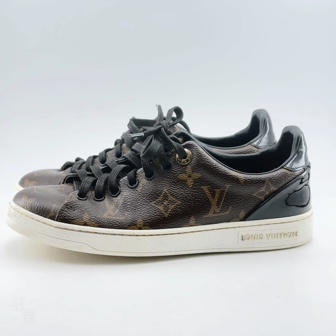 95新 LouisVuitton/路易威登 36.5码/经典棕老花运动鞋