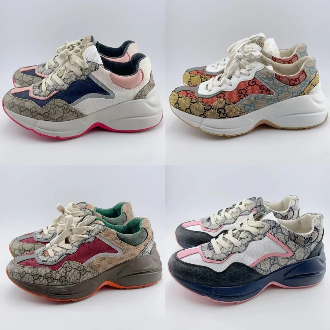 95新 GUCCI/古驰 35码-38码/1977系列满印老爹鞋