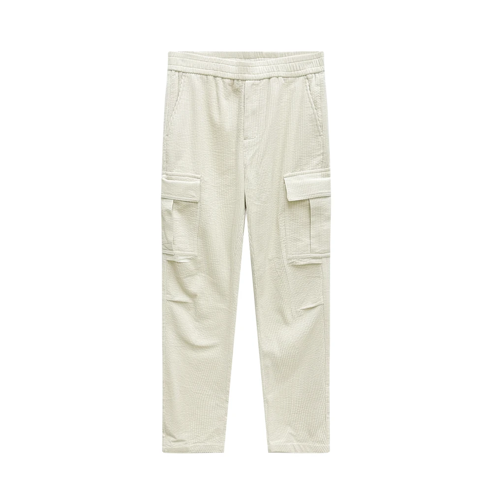 Dite迪特24秋冬款男士灯芯绒直筒休闲裤宽松休闲工装