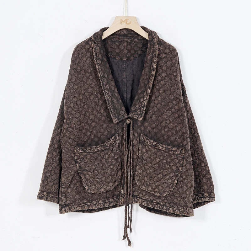 【蓉哥出品】双层亚麻炒色外套O12