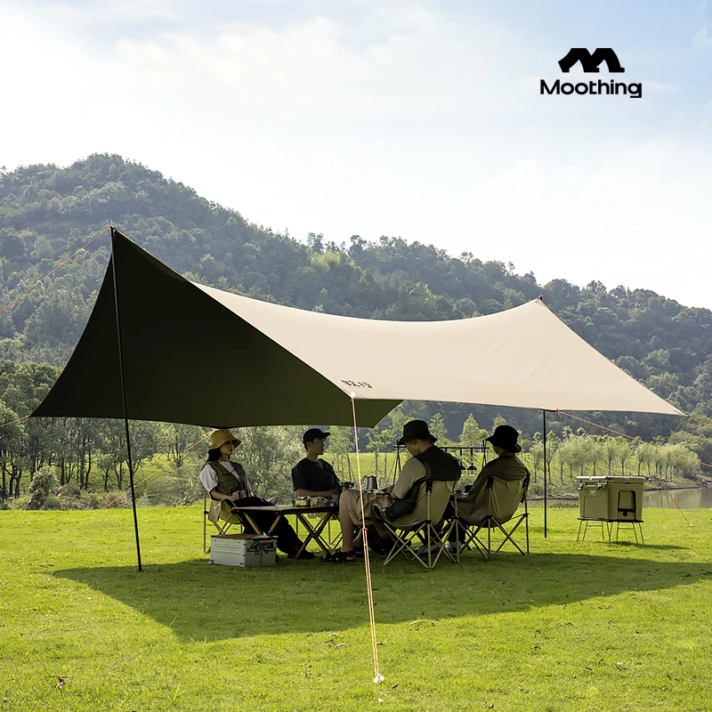 MUXING/牧行黑胶天幕大号防晒涂层便携野餐露营装备遮阳