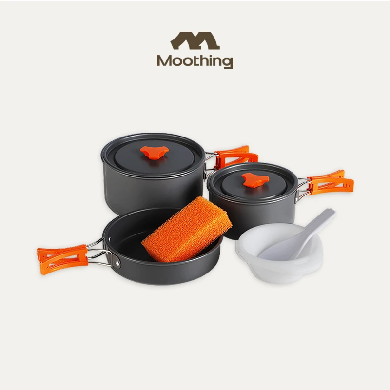 MUXING/牧行户外锅具便携露营炊具野炊野营餐具卡式炉烧水壶装备