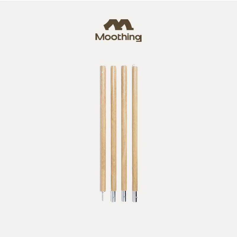 牧行Moothing户外便携折叠天幕支撑管四段式木纹全铝合金天幕杆子