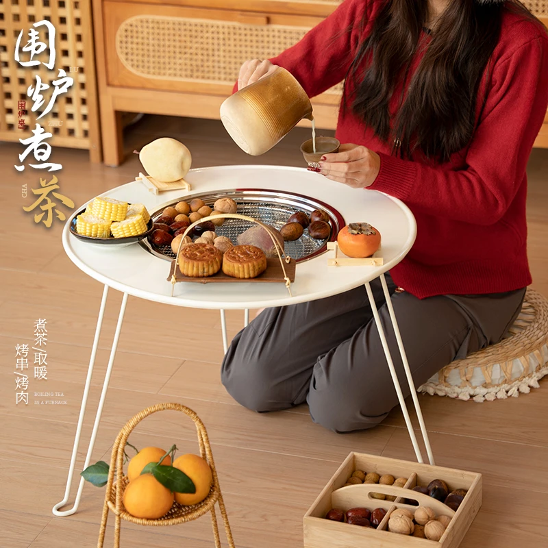 牧行Moothing无烟烧烤桌户外便携围炉煮茶炭烤桌防烫易清洗可折叠