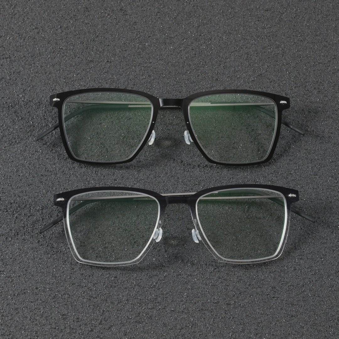 林德6554平替刘昊然同款6g无螺丝纯钛眼镜男款时尚超轻百塔