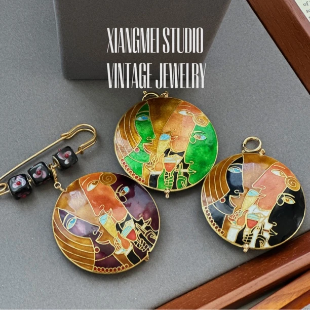 铜合金胸针 518754【沉浸】中古款百搭别针胸针可当项链吊坠