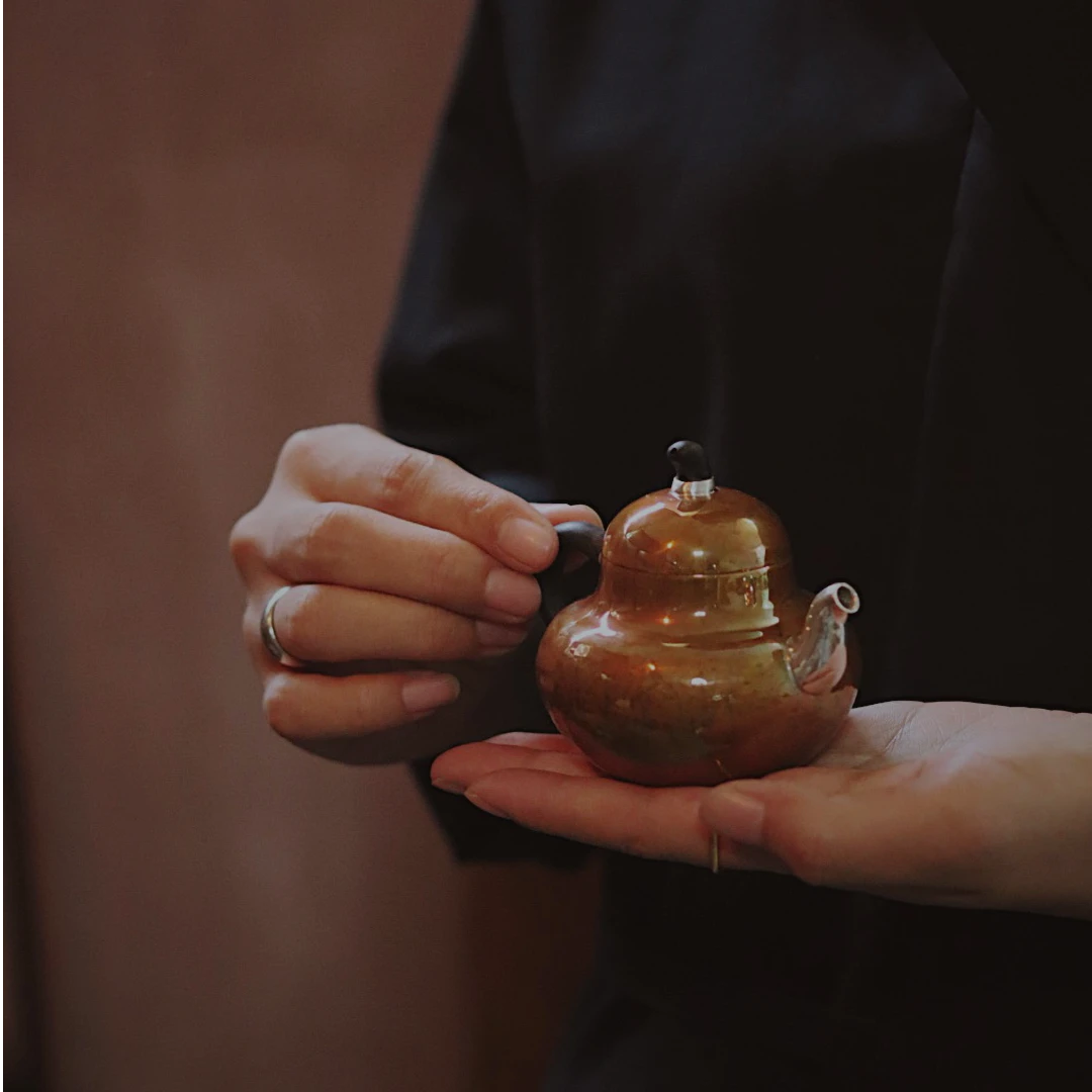 原创【怦然心动】小泡壶铜壶110cc纯手工锻打