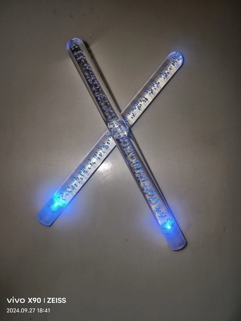水晶鼓棒亚克力发光鼓棒打鼓