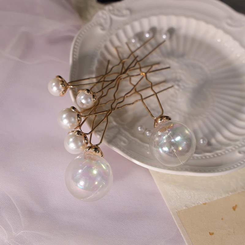 耀如春华【绝版下架】气泡珍珠小钗 J-10 原创国风经典纯手工