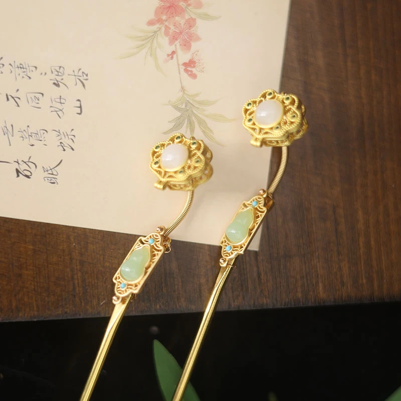 耀如春华【直播】Y-1-1-2如意簪 国风头饰 汉服配饰